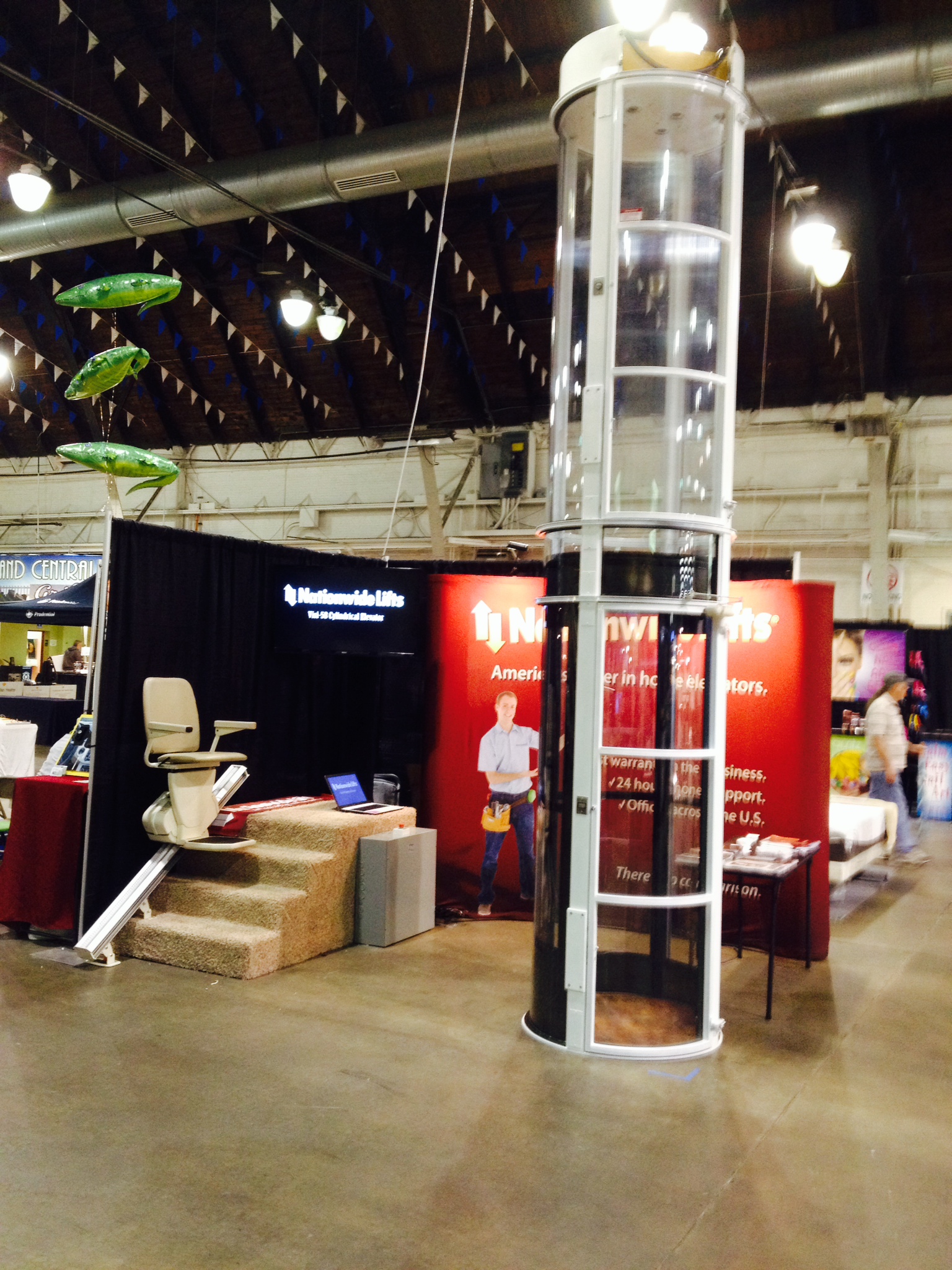 Nationwide Lifts to Demonstrate Vision 450 Pneumatic Vacuum Elevator and Indy Pinnacle Stair